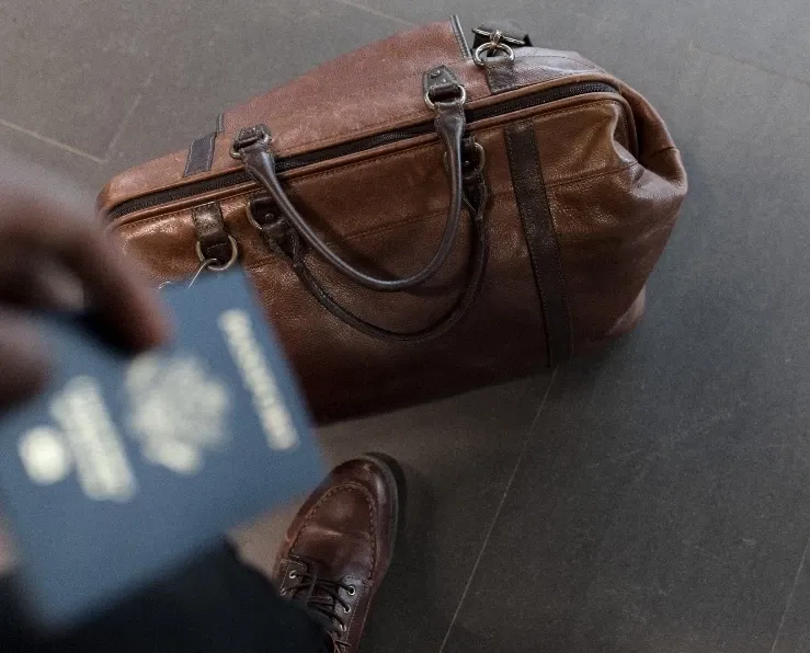 Man travelling
